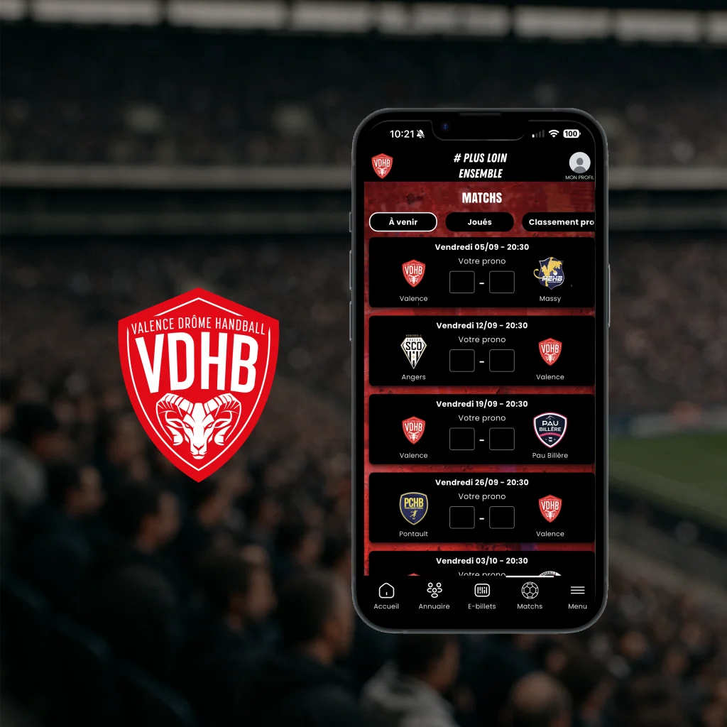 Application mobile VDHB