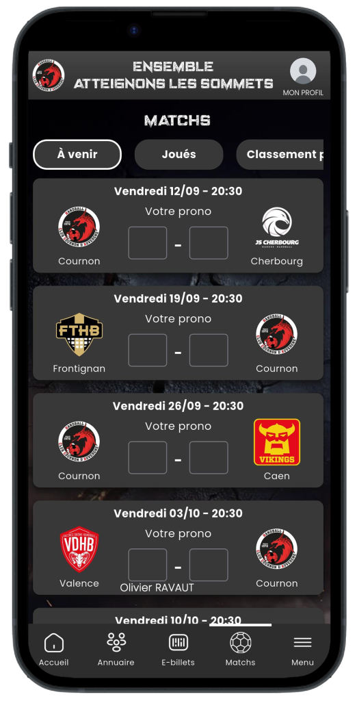 Application mobile ClubPlus