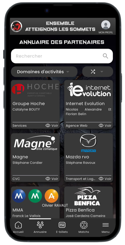 Application mobile ClubPlus