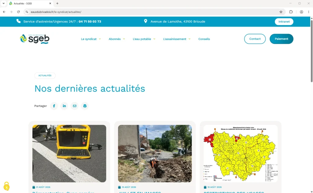 SGEB actualités